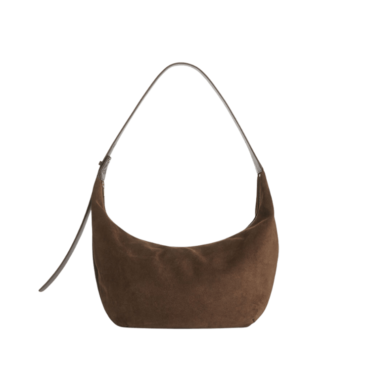 ARKET Curved Suede Bag