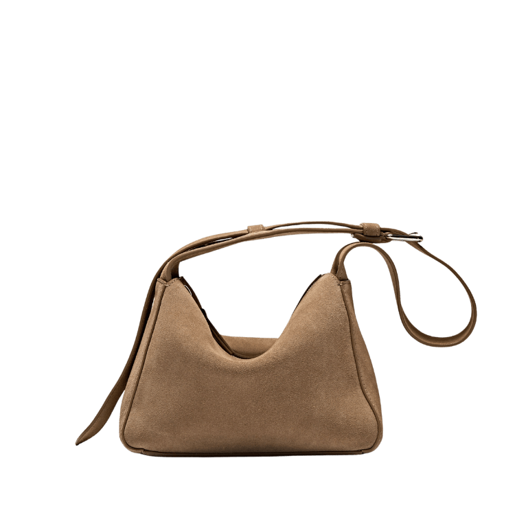 Massimo Dutti Split Leather Mini Leather Crossbody Bag